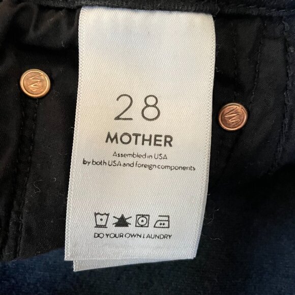 Mother High Waisted Looker Ankle Fray-Guilty Glitter Racer - Picture 8 of 10